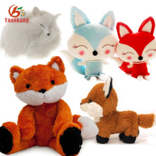 Cute Stuffed&Plush Baby Fox Animal Custom Stuffed White Blue Red Big Fat Plush Fox Toy